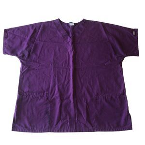 Cherokee Women’s V-Neck Scrub Top Purple Size Large (?)